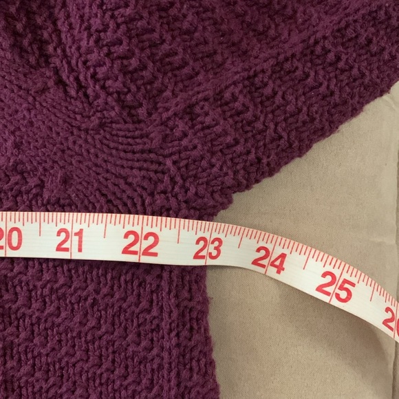 JM COLLECTION. Fucsia Cardigan. Snap. 
2 Buckles. Knit Collared Raglan S… - Picture 7 of 8